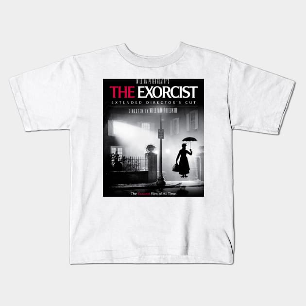Mary Poppins in The Exorcist Kids T-Shirt by luigitarini